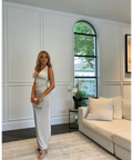 Deconduarte Astor Glitter Maxi - 6 / Ivory - Dresses