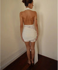 Deconduarte “Chrissy” Mini Dress in White - 8 / White - Dresses