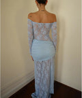 Deconduarte Christiana Maxi Dress in Dreamy Powder Blue - Dresses
