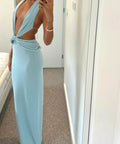 Deconduarte Elin Maxi Dress Sky Blue - 8 / Blue - Dresses