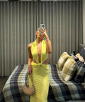 Deconduarte Elin Maxi Gown Lemon - 8 / Yellow - Dresses