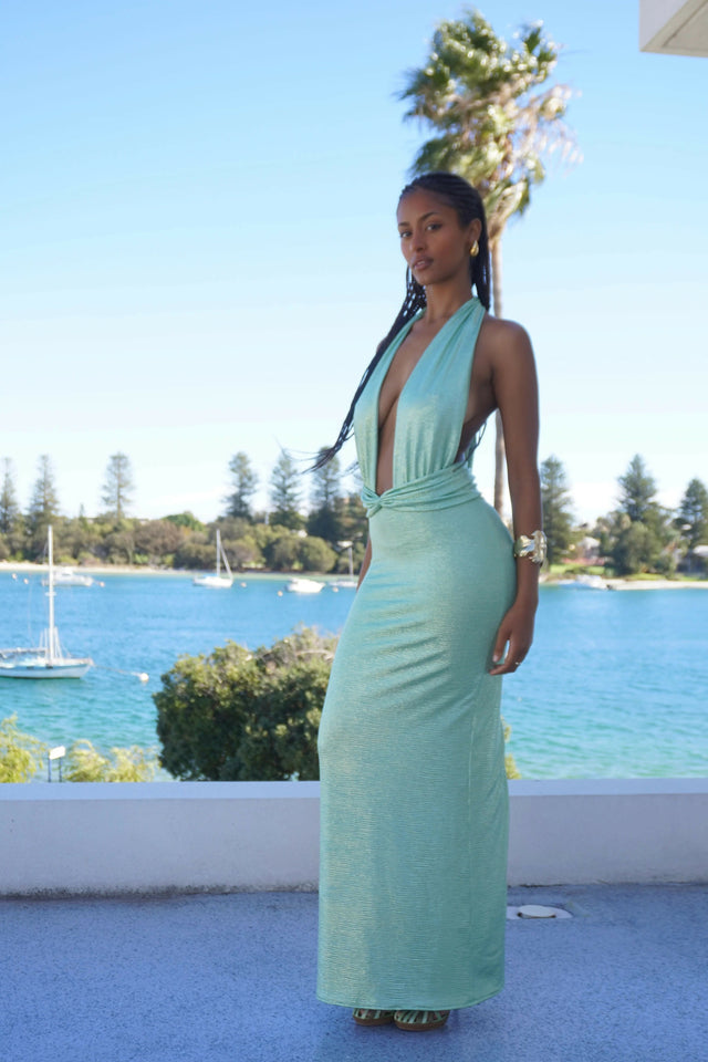 Deconduarte Georgia Gown Spring Green - 8 / Green - Dresses
