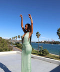 Deconduarte Georgia Gown Spring Green - 8 / Green - Dresses