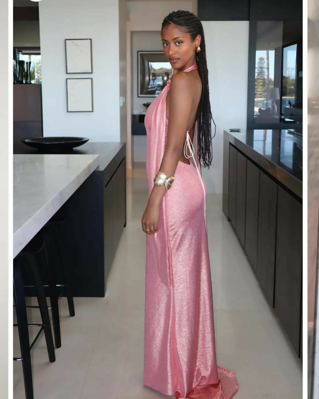 Deconduarte Georgia Gown Sunset Peach - 8 / Peach - Dresses