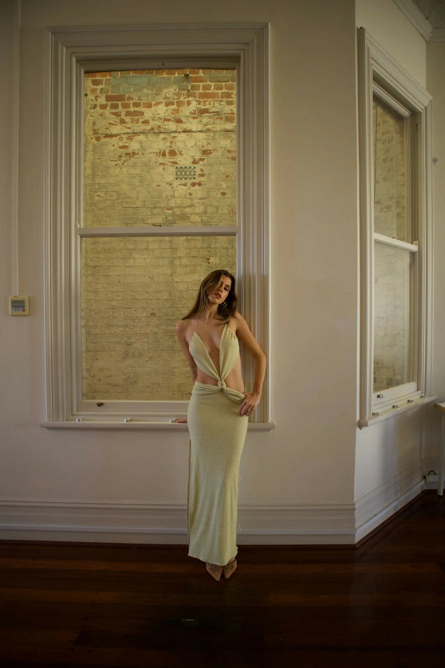 Deconduarte Moana Maxi Gold - 6 / Gold - Dresses