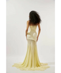 Deme by Gabriella Dahlia Strapless Butter Gown - 6 / Yellow - Dresses
