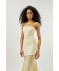Deme by Gabriella Dahlia Strapless Butter Gown - 6 / Yellow - Dresses