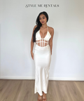 Derma Department Harlow Midi Dress White - Dresses