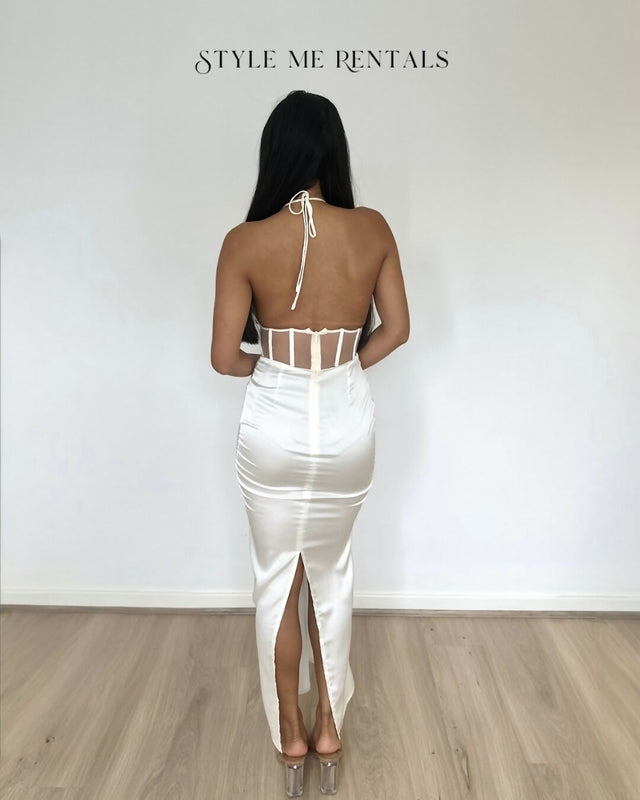 Derma Department Harlow Midi Dress White - Dresses