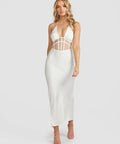 Derma Department Harlow Midi Dress White - Dresses