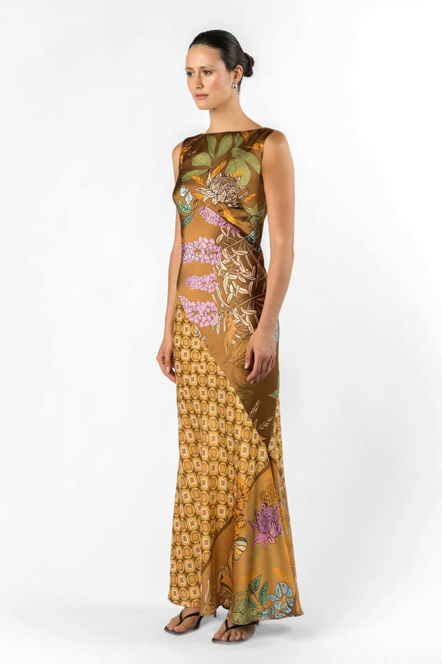 aje questa puff midi dress Aje Questa Puff Midi Dress