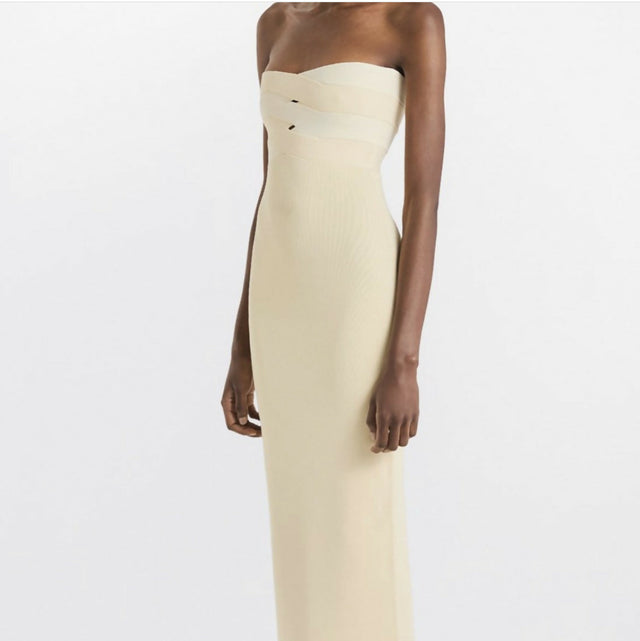 Dion Lee Interlock Bustier Dress - 8 / Yellow - Dresses