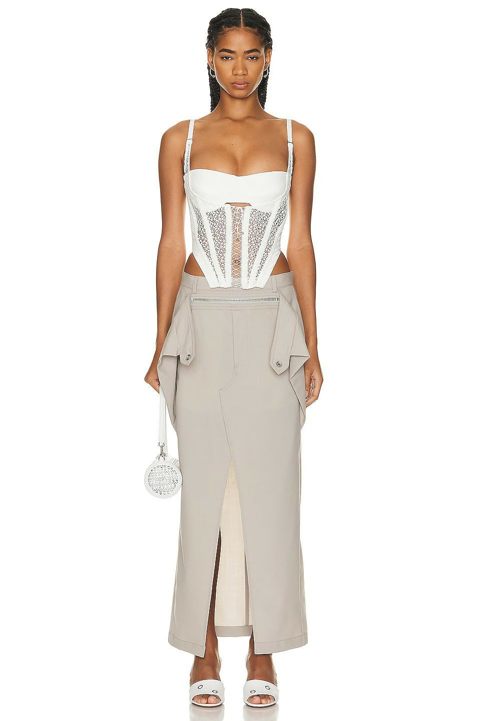 Dion Lee Lace Up Corset Top | Passion For Fashion