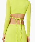 Dion Lee Rope Wrap Top & Skirt Set Acid Yellow Size XS / AU 6 - 6 / Yellow - Outfit Sets