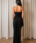 Dion Lee Safety Slider Gathered Dress - 8 / Black - Dresses