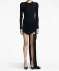 Dion Lee Safety Slider Mini Black - 6 / Black - Dresses