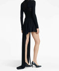 Dion Lee Safety Slider Mini Black - 6 / Black - Dresses