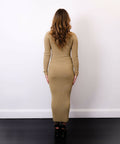 DionLeeClearBlueStripeRibTwistDesignerDressBack