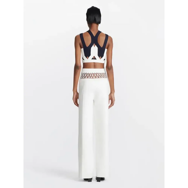 Dion Lee Two Tone Fork Top - 6 / Multi - Top