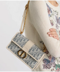 Dior Montaigne East-West Bag with Chain - Blue - Bags