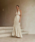 Dissh Malta Linen Ring Maxi Dress - 8 / Multi - Dresses
