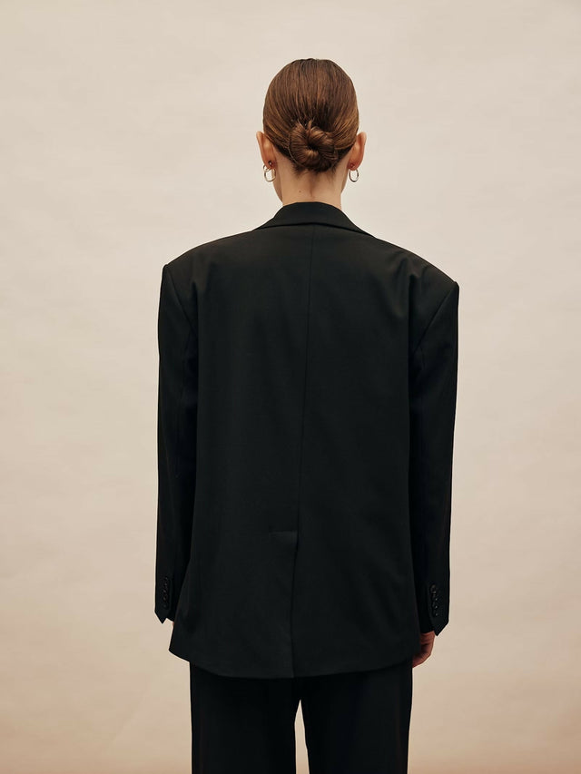 Djerf Avenue Forever Blazer - 8 / Black - Blazers