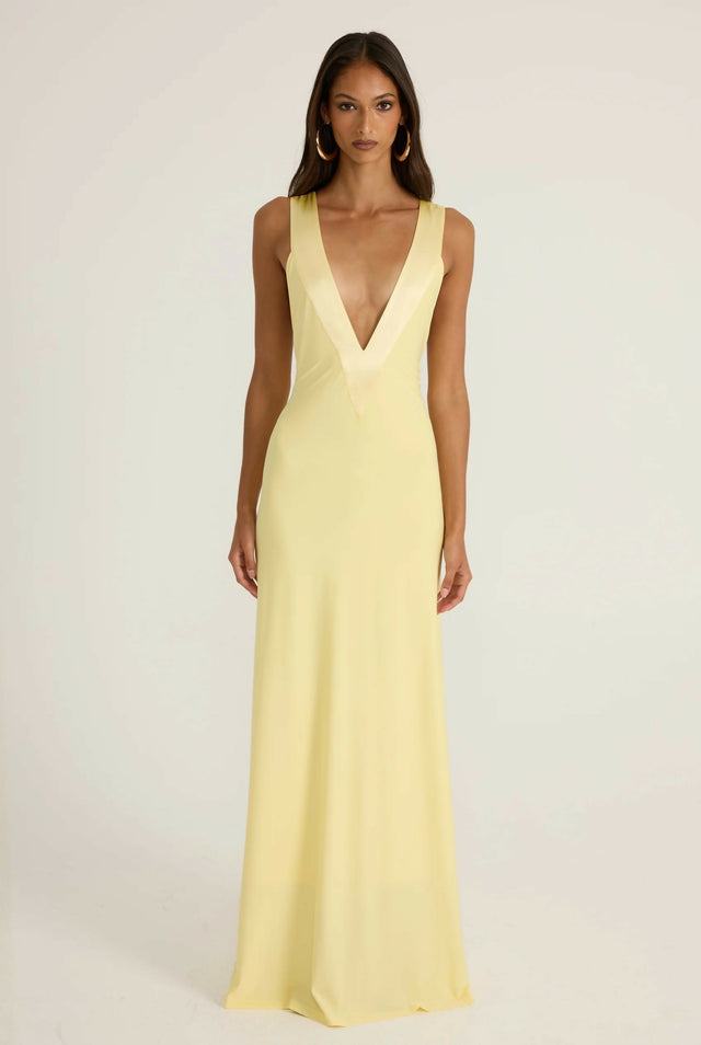 ANCE GRIA Rosa Gown in Lemon