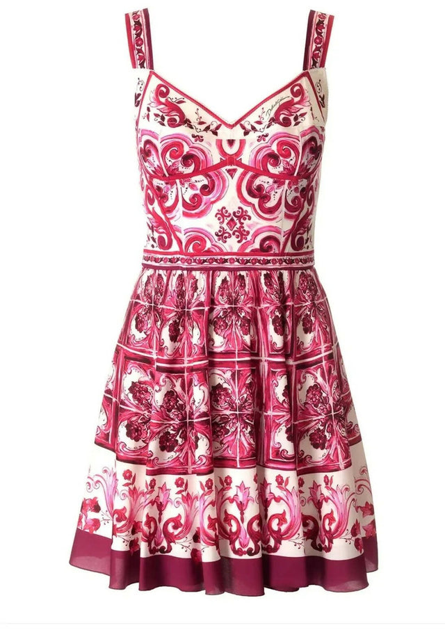 Dolce & Gabbana - Dolce & Gabbana Majolica Bustier Dress