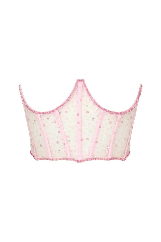 Dyspnea Ta Ta Bodice Pussy Pink Size XS - 8 / Pink - Corset