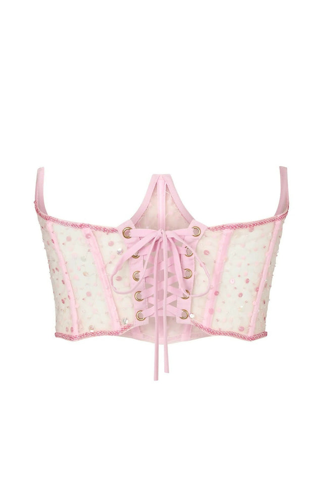 Dyspnea Ta Ta Bodice Pussy Pink Size XS - 8 / Pink - Corset