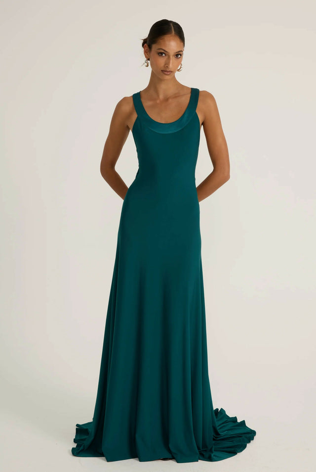 Ance Gria Rina Gown in Teal