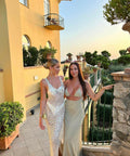 Earth Circus Sequin Gown Nude & Black - Dresses