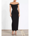 Effie Kats - Amaya Midi Dress - 12 / Black - Dresses