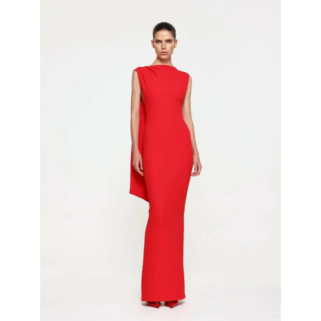 Effie Kats - Audrey Gown - 10 / Red - Dresses