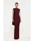 Effie Kats Audrey Gown in Wine - 6 / Red - Dresses