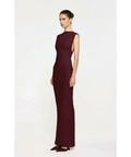 Effie Kats Audrey Gown in Wine - 6 / Red - Dresses