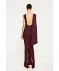 Effie Kats Audrey Gown in Wine - 6 / Red - Dresses