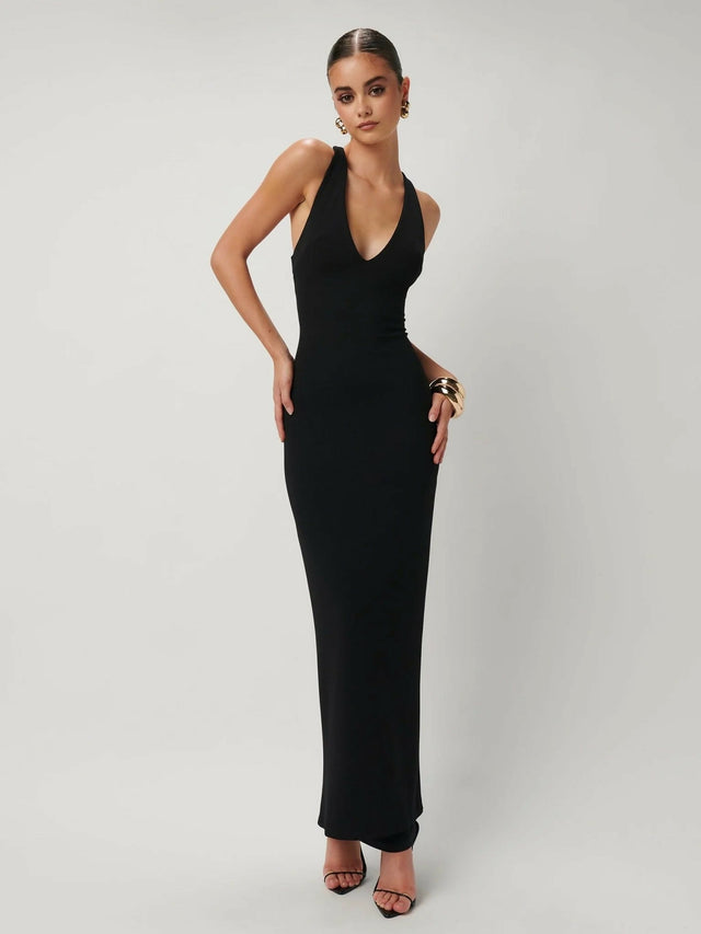 Effie Kats Eiza Gown Black Size 6 - 6 / Black - Dresses