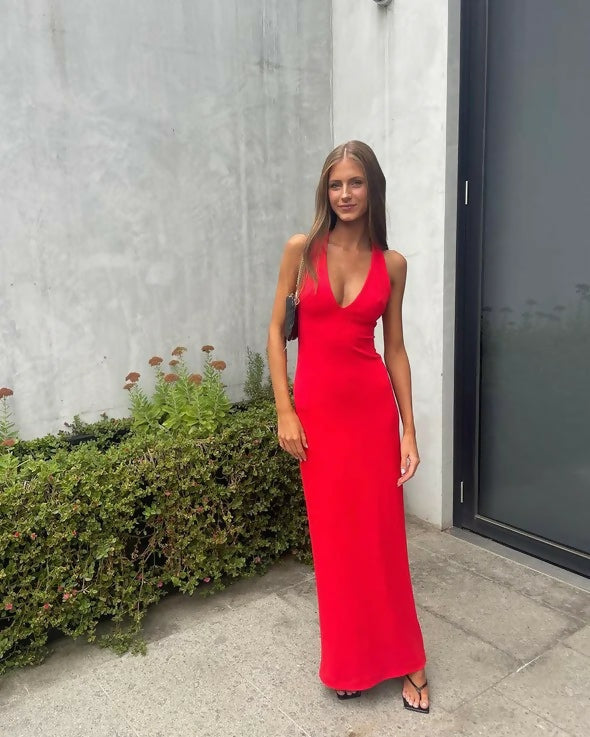 Effie Kats Eiza Gown | Red - Dresses