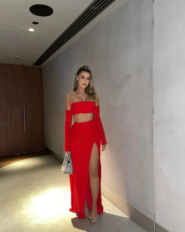 Effie Kats Hall Of Fame Gown Red Size 6 8 - Dresses
