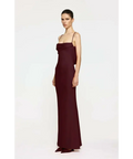 Effie Kats Havilland Gown In Wine - 8 / Red - Dresses