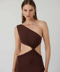 Effie Kats Hawlya Gown - 8 / Brown - Dresses