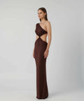 Effie Kats Hawlya Gown - 8 / Brown - Dresses