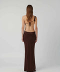 Effie Kats Hawlya Gown - 8 / Brown - Dresses