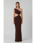 Effie Kats Hawlya Gown Dress Cocoa Size 8 - 8 / Brown - Dresses