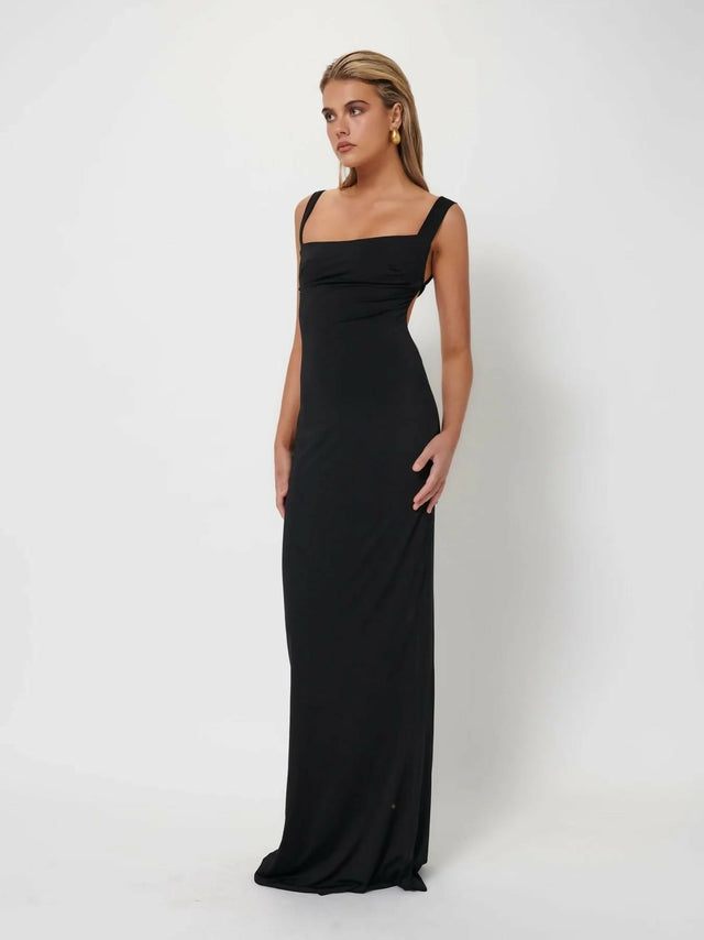 Effie Kats Helena Gown in Black Size 8 10 12 - Dresses