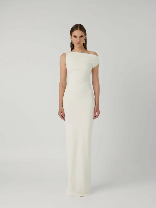 Effie Kats Inaya Gown in Ivory Size 8 - 8 / White - Dresses