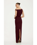 Effie Kats Inaya Gown in Wine - 10 / Red - Dresses