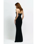 Effie Kats Lakely Gown in Black Velvet - Dresses