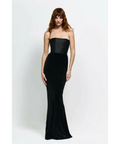 Effie Kats Lakely Gown in Black Velvet - Dresses